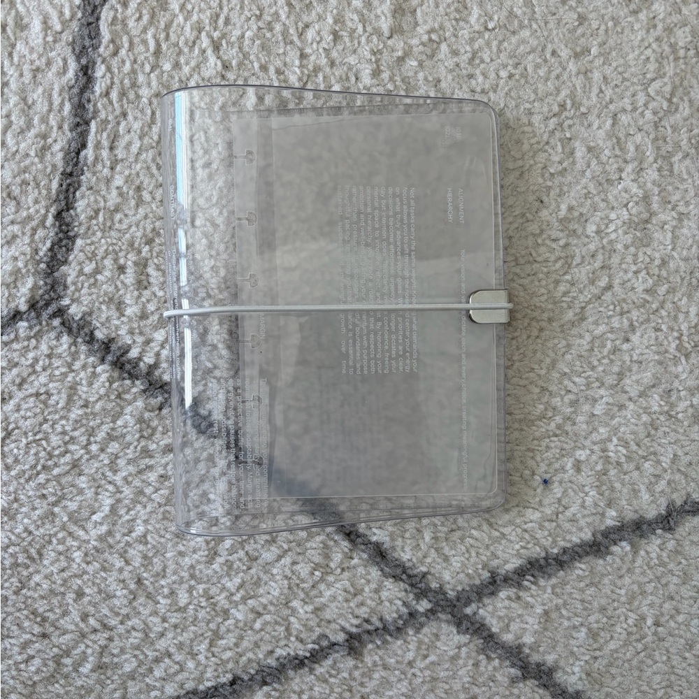 CP Petite Clear Planner Cover with Elastic Band
